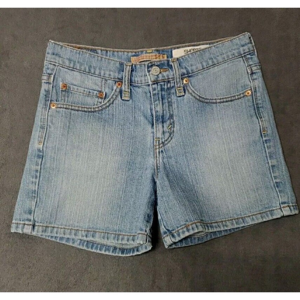 Women’s Levi’s Strauss & Co. 515 Shorts Size 4 Blue Roll It Up Denim Summer Cute